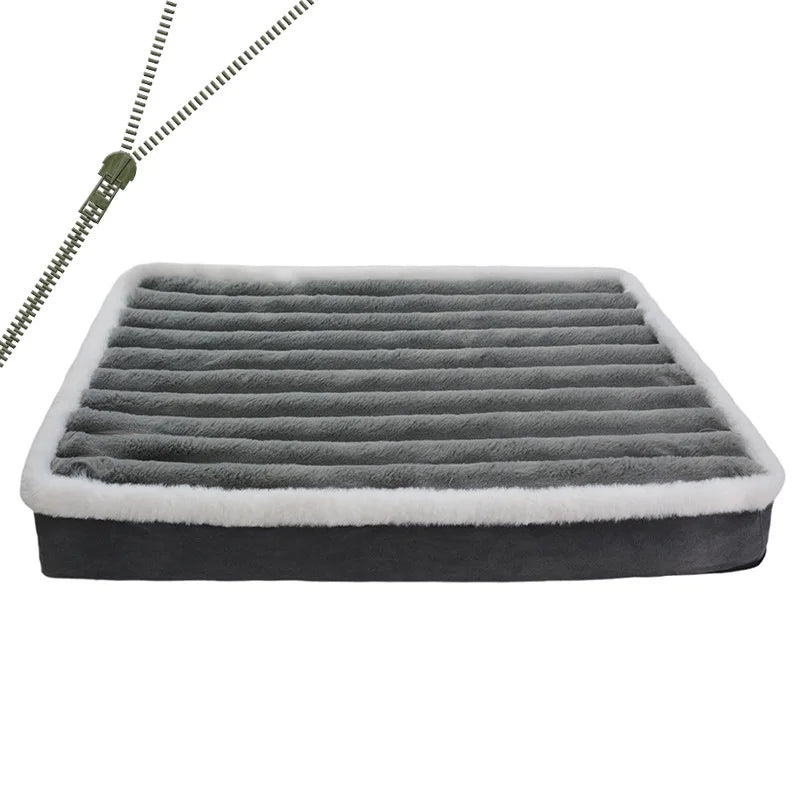 Dog mat bed grey