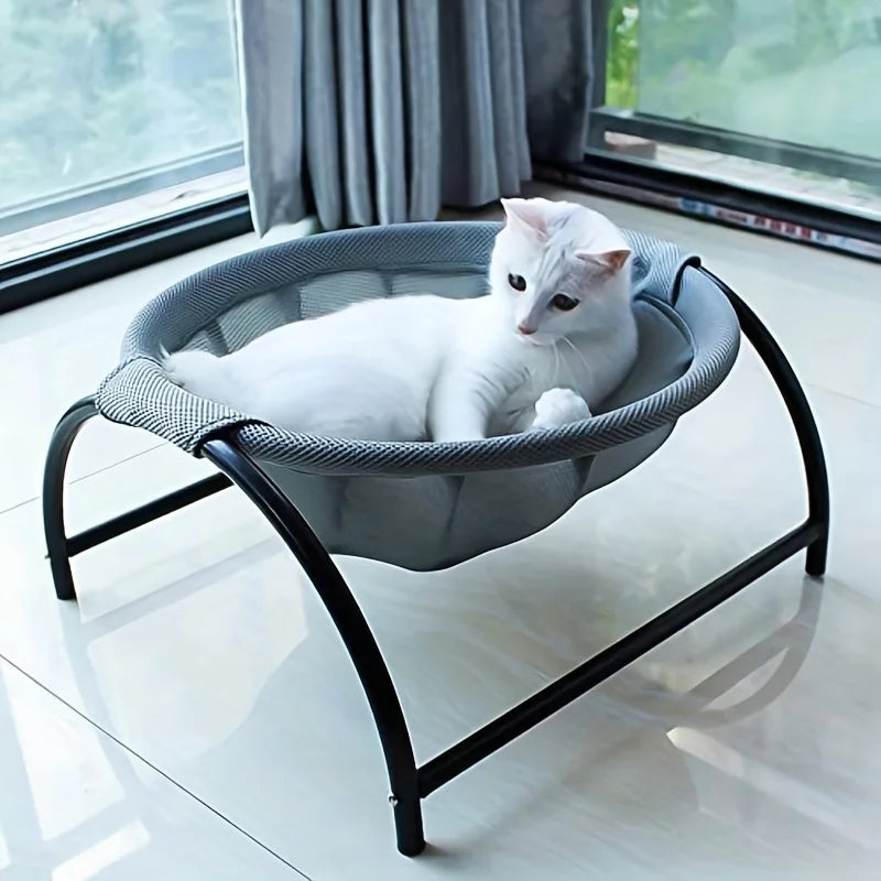 Cat bed with cat inside