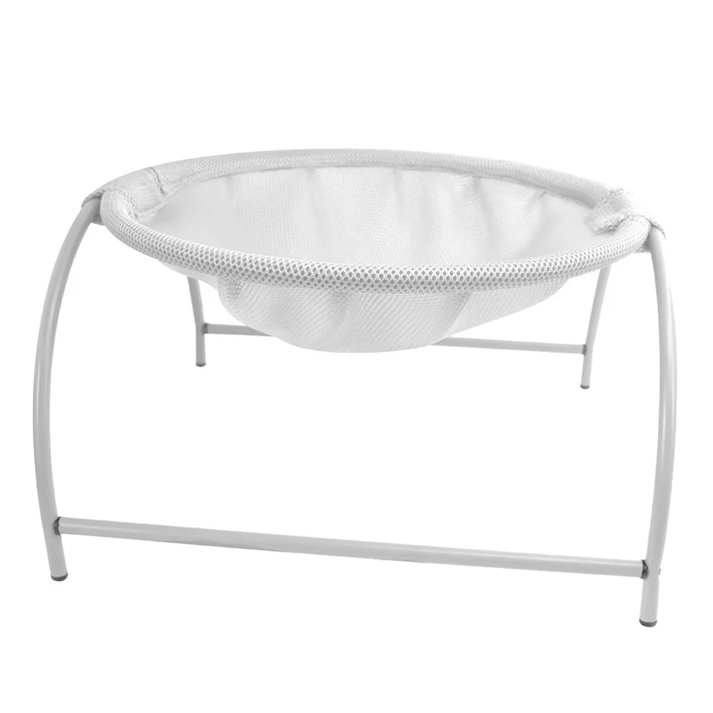 cat bed hammock white front view
