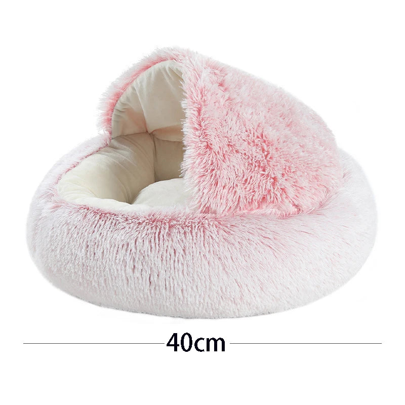 cat bed nest 40cm pink